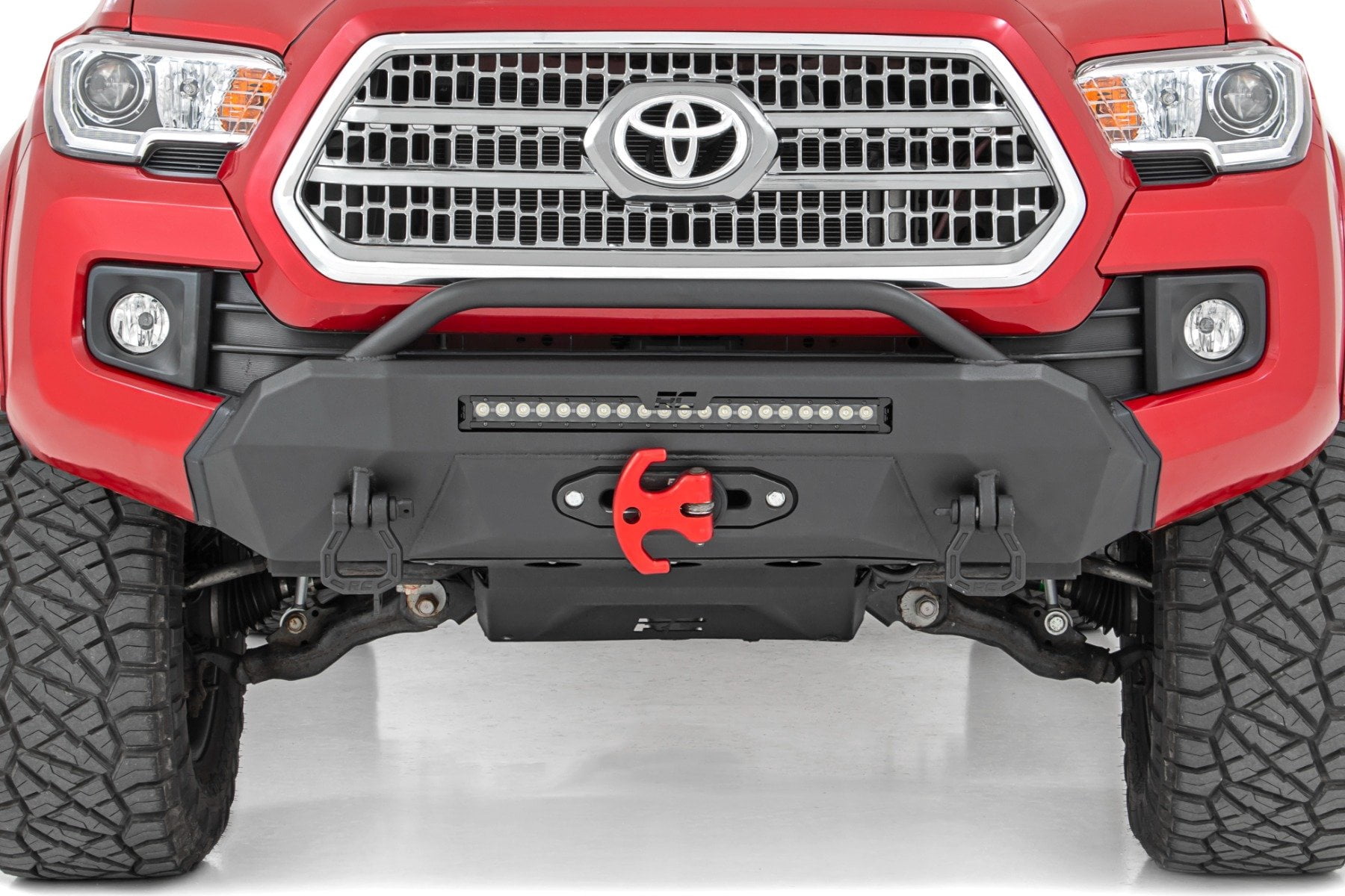 Rough Country Hybrid Front Bumper w/9500s Winch for 16-23 Toyota Tacoma - 10714