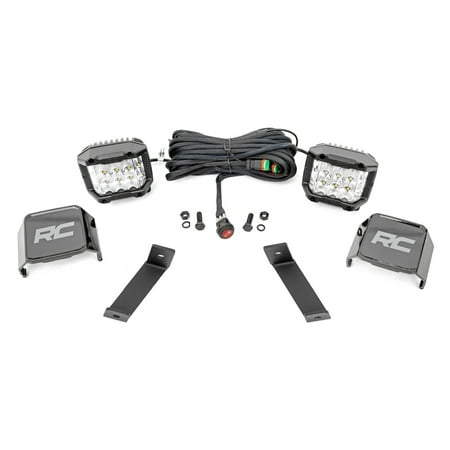 Rough Country LED Ditch Light Kit for 2014-2021 Jeep Cherokee KL | OSRAM - 70082