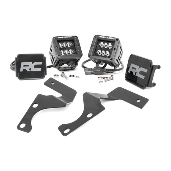 Rough Country LED Lower Windshield Ditch Kit (fits) 2010-2020 4-Runner