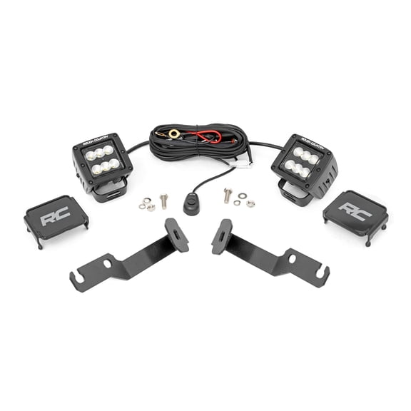 Rough Country LED Ditch Light Kit for 2005-2015 Toyota Tacoma | Flood - 71088