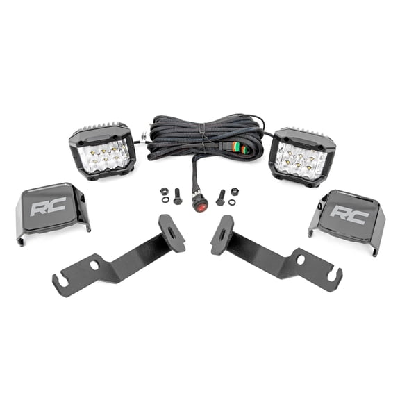 Rough Country LED Ditch Light Kit for 2005-2015 Toyota Tacoma | OSRAM - 71091