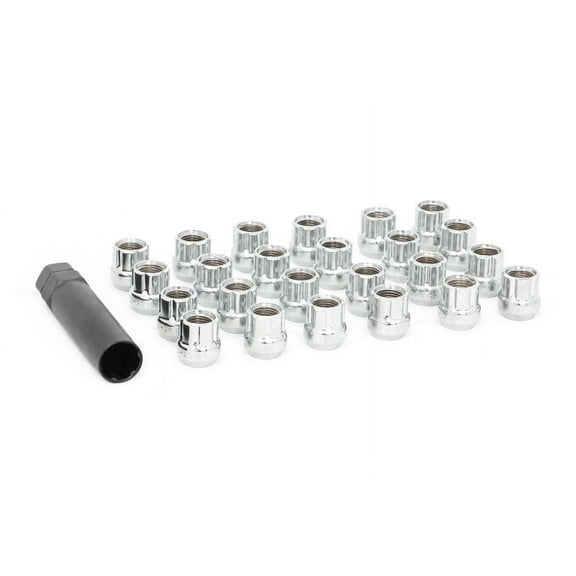 Rough Country Lug Nut Set M12X1.5 | Chrome | Open End | Set of 24 - 121524CHOE