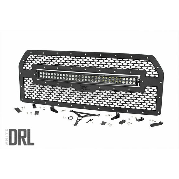 Rough Country Mesh 30" White DRL LED Grille for 2015-2017 Ford F-150 - 70193DRL