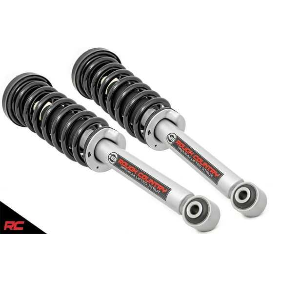 Rough Country N3 Loaded Struts compatible w/ 2007-2013 Chevy Silverado GMC Sierra 1500 Loaded Coil Springs