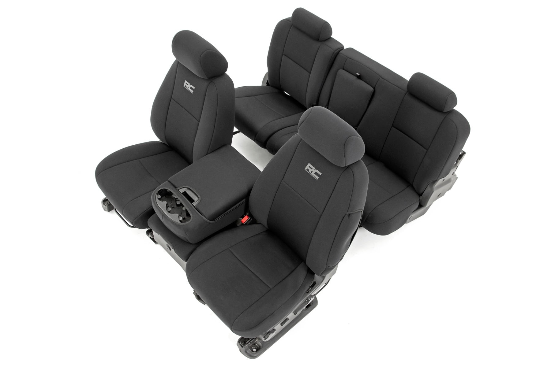 Black Neoprene Foam Padded Seat Covers for GMC Sierra 1500