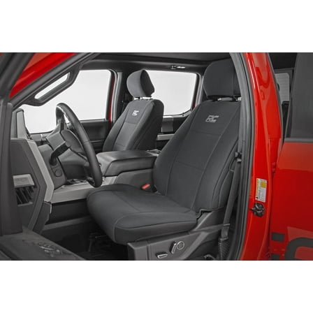 Rough Country Neoprene Seat Cover Set for 15-23 F-150
