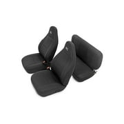 Rough Country Neoprene Seat Covers Fits 2003 - 2006 Jeep Wrangler TJ, 1st/2nd Row, Water Resistant, 91001