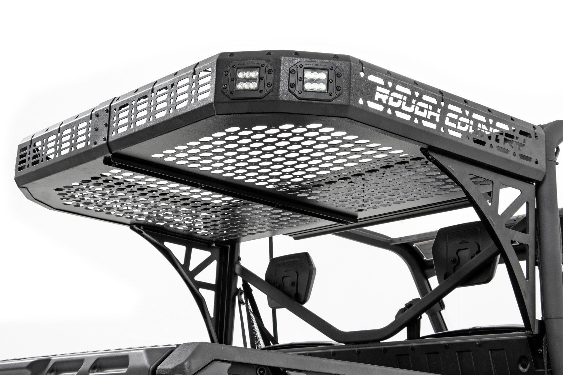 Rough Country Rear Cargo Rack for Can-Am Defender HD8/HD9/HD10 - 97024 ...