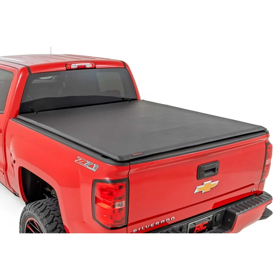 Rough Country Soft Roll-Up Bed Cover for 14-18 Chevy/GMC 1500 | 6'7" - 42214650
