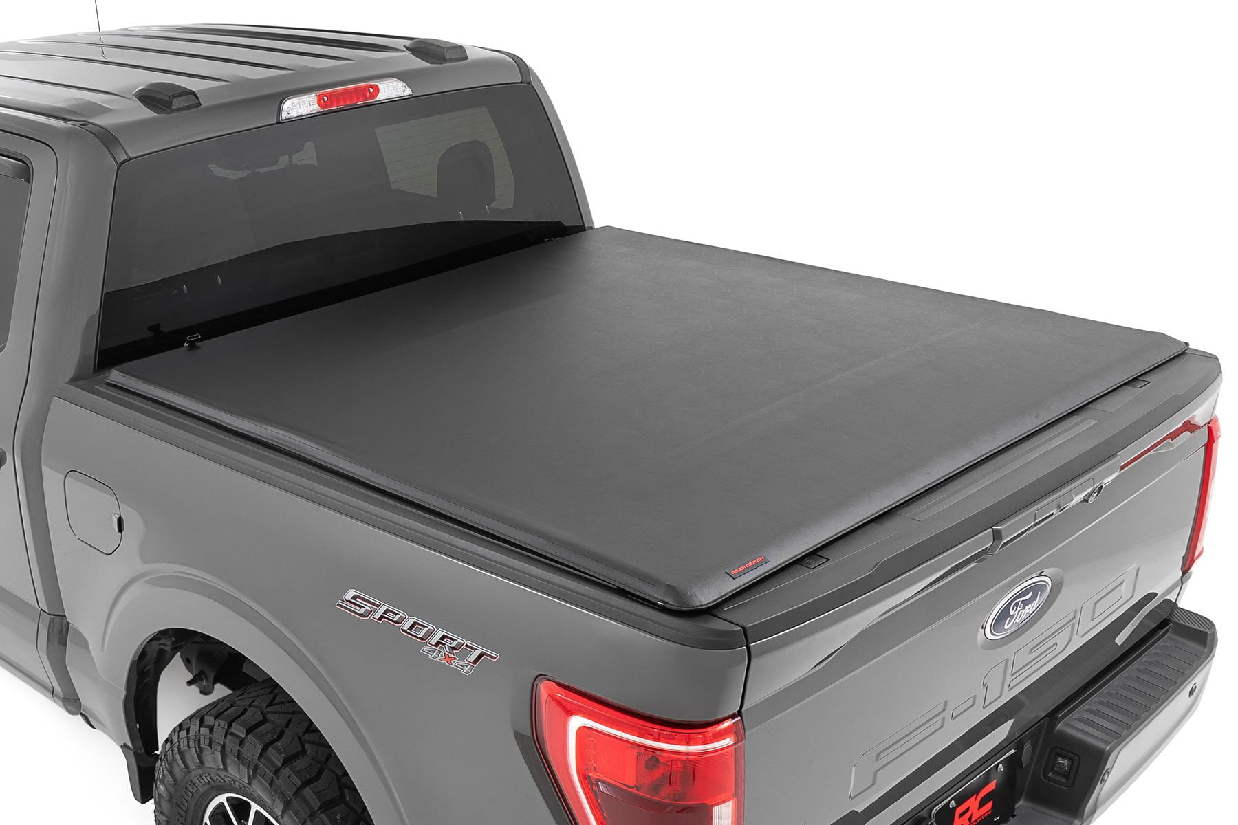 Rough Country Soft Roll-Up Bed Cover for 2015-2026 Ford F-150 | 5'7" - 42220550