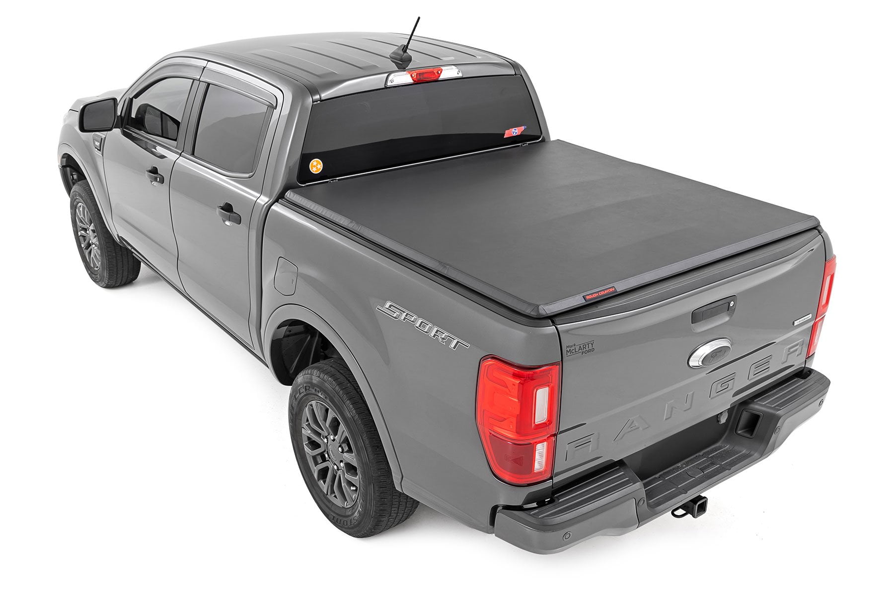 Rough Country Soft Tri-Fold Bed Cover for 2019-2023 Ford Ranger | 5' - 41219500A