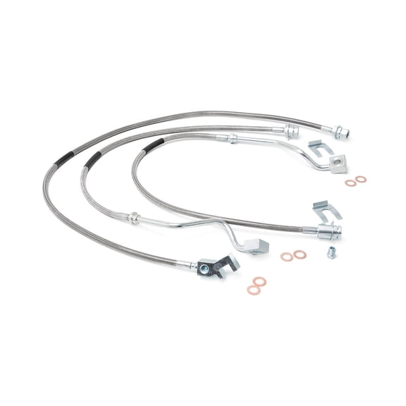 Rough Country Stainless Brake Lines for 1999-2004 Ford Super Duty - 89717