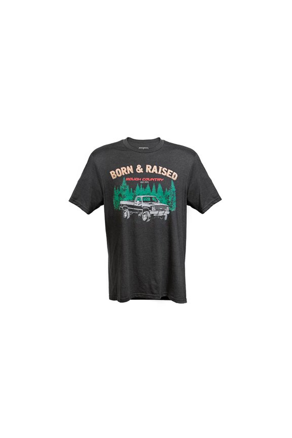 T-Shirt | Born & Raised | Black | 2XL - 840812X