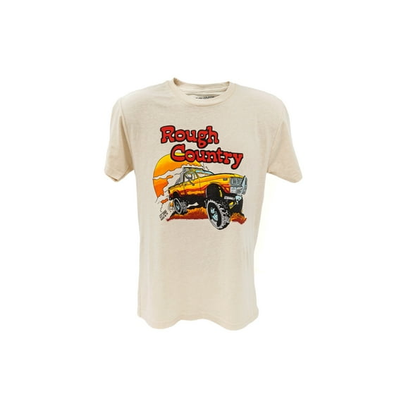 Rough Country T-Shirt | Throwback | Cream | LG - 84091LG