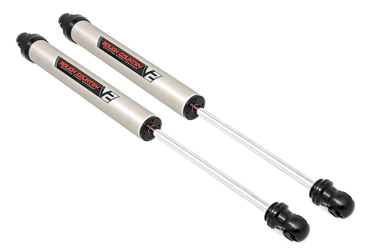 Rough Country V2 Rear Shocks (fits) 2009-2020 F150 | 0-3.5" Lift | MonoTube Shock Absorber | Pair | 760771_C