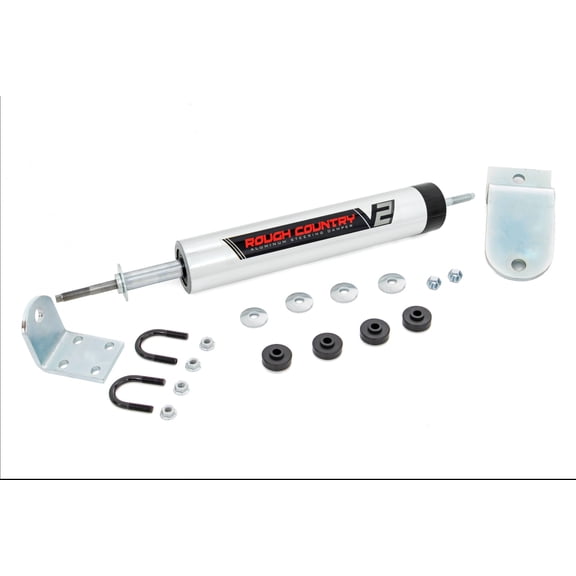 Rough Country V2 Steering Stabilizer for 94-01 Dodge 1500/2500/3500 - 8738770 Fits select: 1999-2001 DODGE RAM 2500, 1994-2001 DODGE RAM 1500