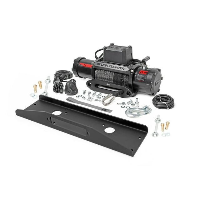 Rough Country Winch Mounting Kit w/PRO12000S Winch for 20182021 Roxor