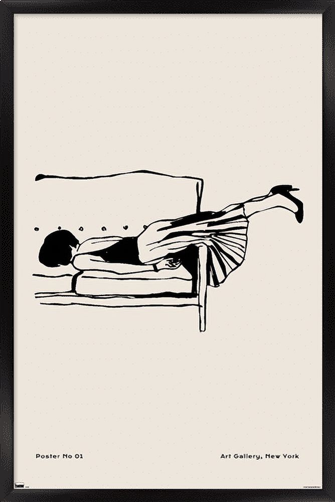 Rough Day No 01 Wall Poster, 14.725" x 22.375" Framed