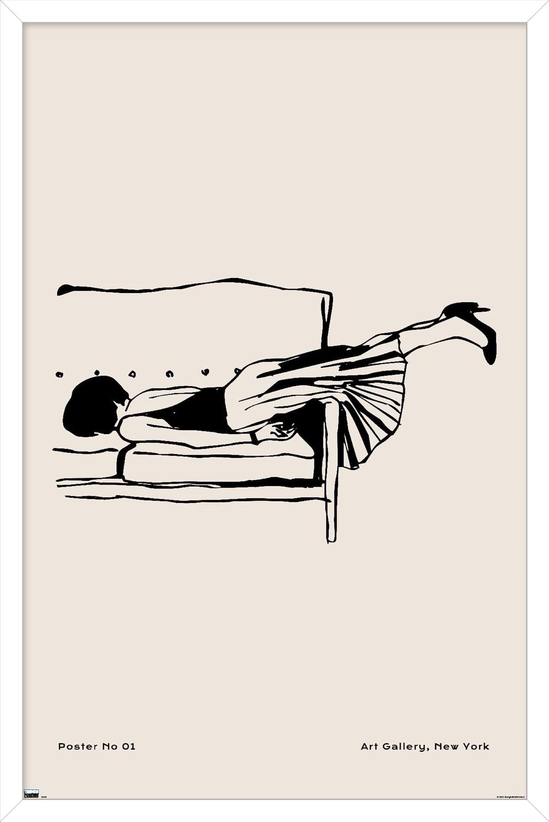 Rough Day No 01 Wall Poster, 22.375" x 34" Framed