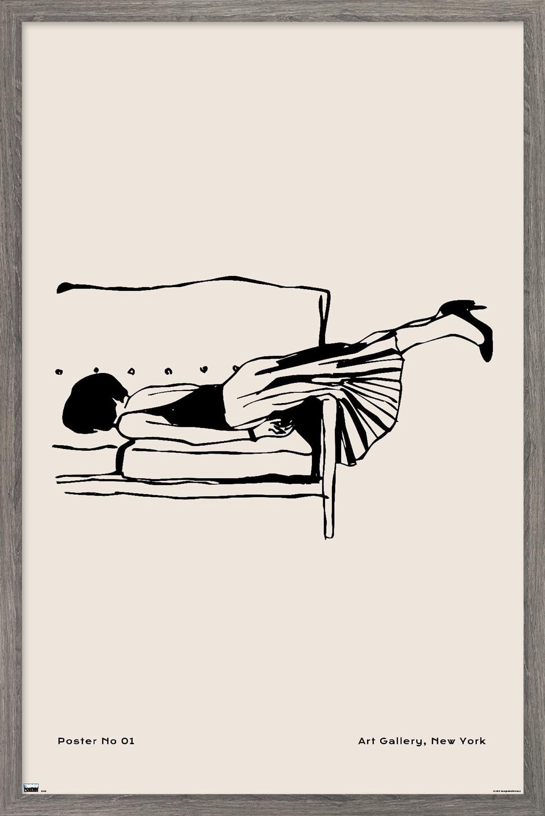 Rough Day No 01 Wall Poster, 22.375" x 34" Framed
