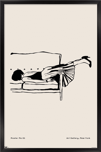 Rough Day No 01 Wall Poster, 22.375" x 34" Framed