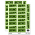 thumbnail image 1 of Rough Draft Double Border Sticker Set - Light Green - Gloss Finish - 2.00" Large, 1 of 7