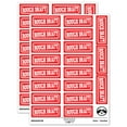 thumbnail image 1 of Rough Draft Double Border Sticker Set - Red - Gloss Finish - 2.00" Large, 1 of 7