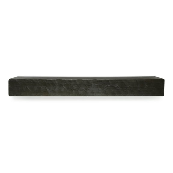 Rough Hewn 60 in. Midnight Black Mantel