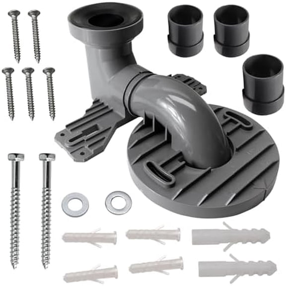 Rough-In Pipe with Double-Winged,Compatible with TOTO TSU01W.12R,Design for 12" UNIFIT TRAPWAY,Easy Installation and Extended Reach$$Tools & Hardware Other