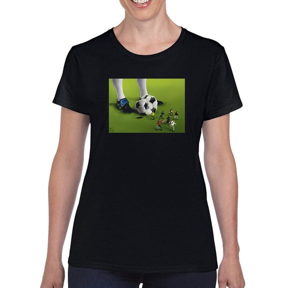 Rough Kicks T-Shirt Women -Saman Torabi Designs, Female 5X-Large