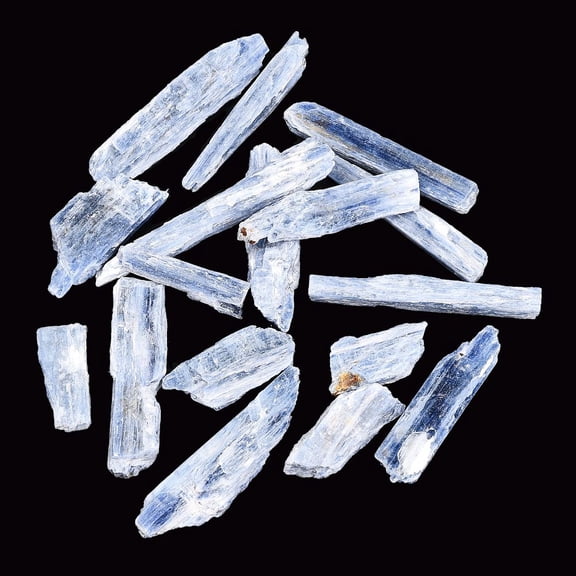 Rough Raw Natural Kyanite Beads for Tumbling Decoration Polishing Wire Wrapping Reiki Healing Kyanite Shards No Hole/Undrilled 19~64x7~18x4~6.5mm