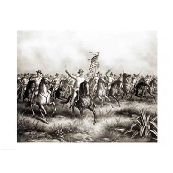 Rough Riders - Colonel Theodore Roosevelt Poster Print - 36 x 24 in. - Large