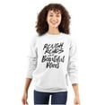 thumbnail image 1 of Rough Roads Beautiful Places Inspired Women Crewneck Sweatshirt Brisco Brands L, 1 of 6