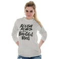 thumbnail image 1 of Rough Roads Beautiful Places Inspired Women's Long Sleeve T Shirt Brisco Brands M, 1 of 6
