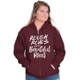 thumbnail image 1 of Rough Roads Beautiful Places Inspired Zip Hoodie Sweatshirt Women Brisco Brands X, 1 of 6