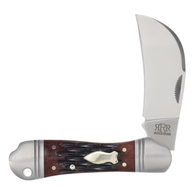 Rough Ryder Knives Rough Ryder Reserve Hawkeye Gentleman's Hawkbill Red Jigged Bone RRR038