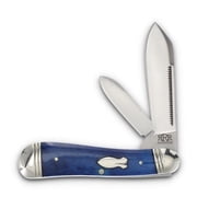 Rough Ryder Knives Rough Ryder Reserve SMKW Exclusive Hog Leg Peanut Blue Smooth Bone RRR049