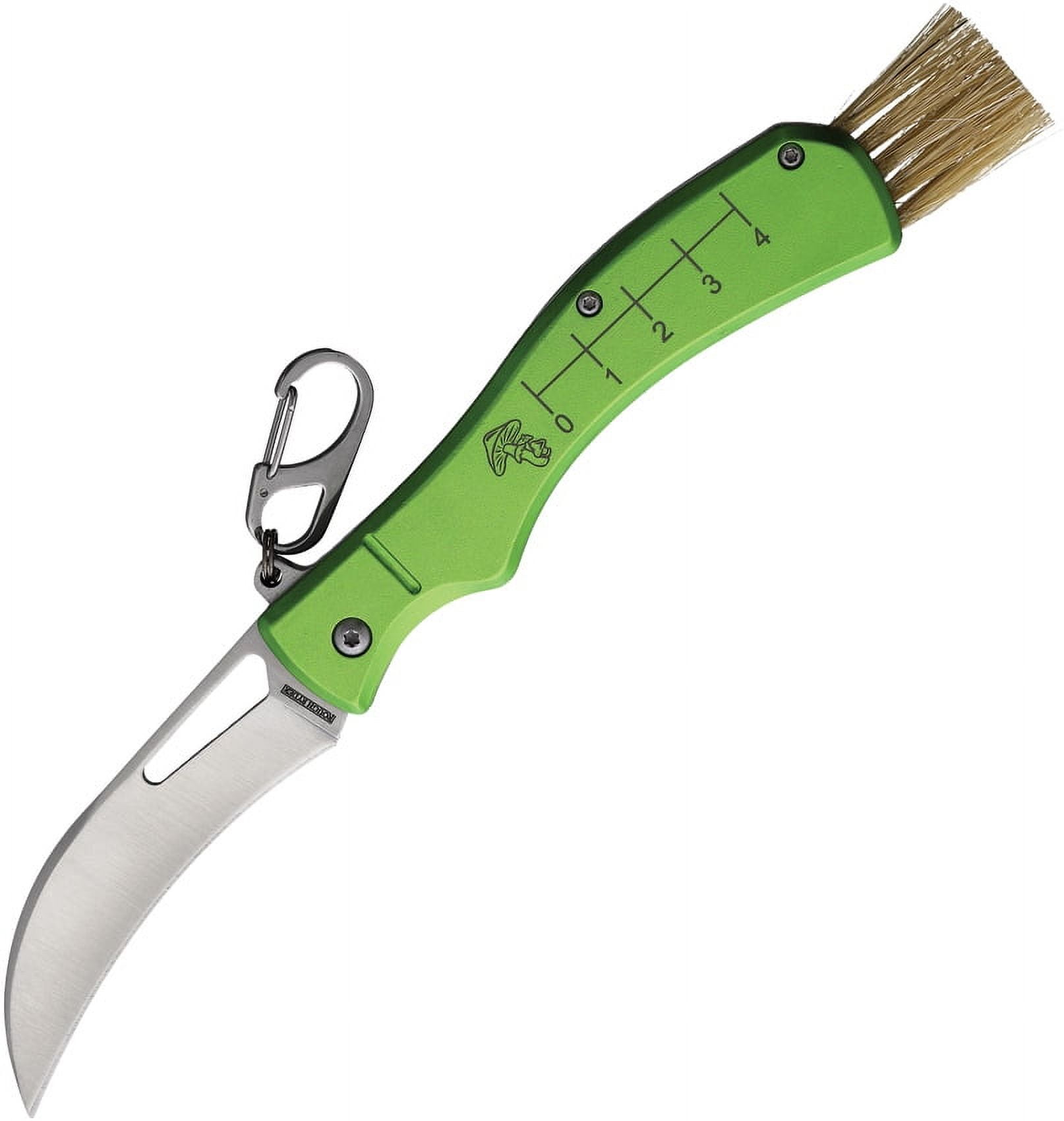 Rough Ryder RR2540 Mushroom Hunter 3" Satin Green Brush End Folding Knife