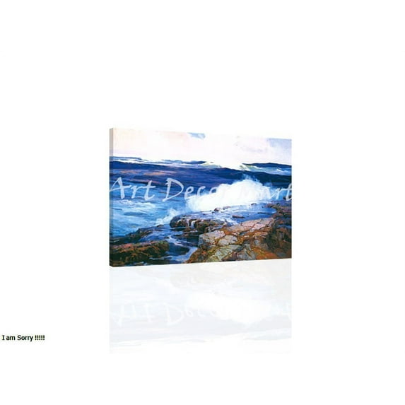 Rough Sea And Rocks-Smith - CANVAS OR FINE PRINT WALL ART