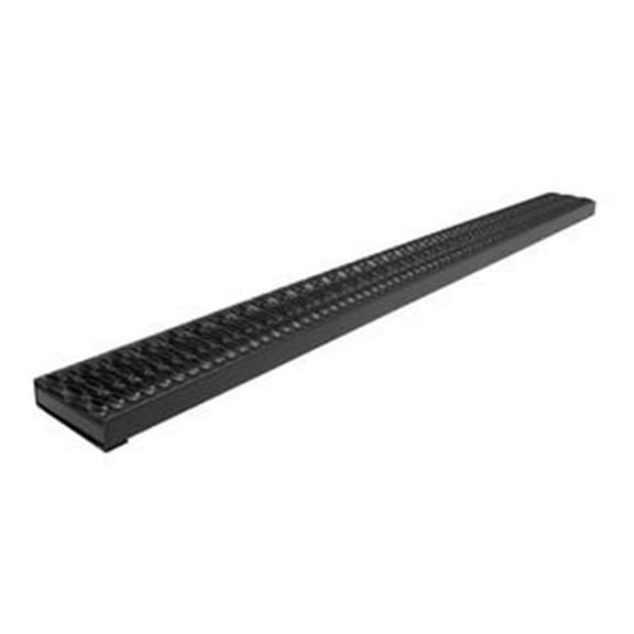Rough Step Running Board Van Front Drs - Black