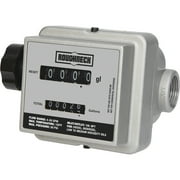 Roughneck Mechanical Fuel Meter, 4 20 GPM, 1in. Inlet/Outlet