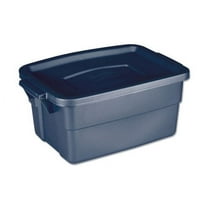 Roughneck Storage Box, 3 Gal, 10.63" X 15.69" X 7", Dark Indigo Metallic | Bundle of 2 Each