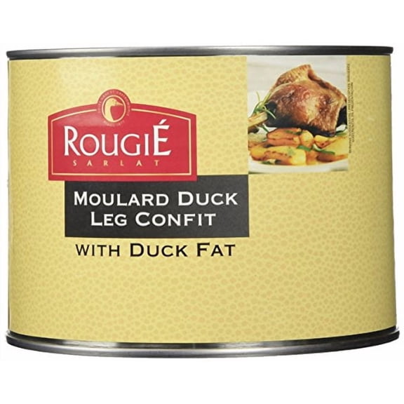 French Farm R13919 54 oz Rougie Confit of Duck Legs - 4 Legs Per Can