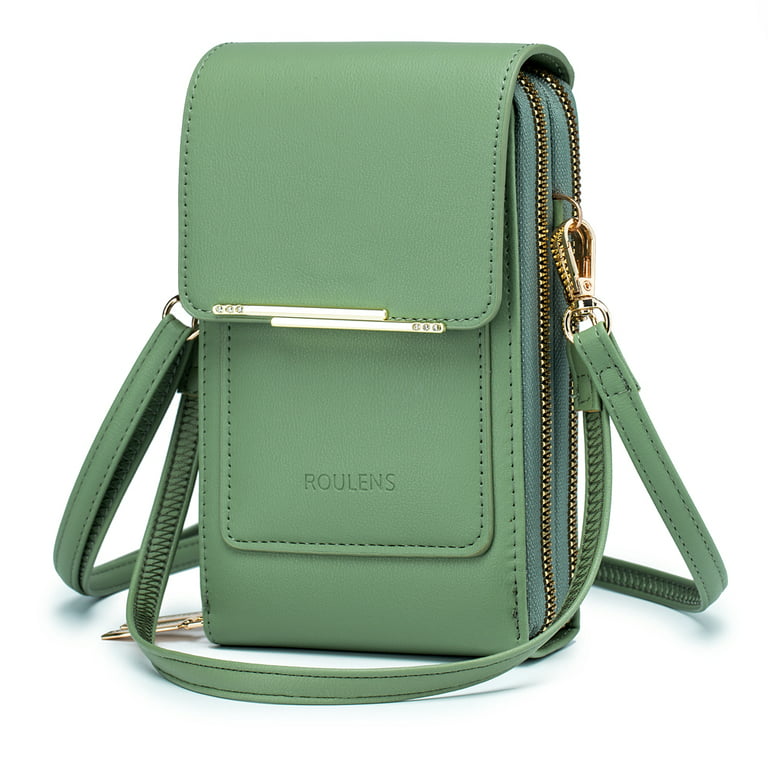 Roulens Small Crossbody Bag for Women,Cell Phone Purse Women's Shoulder  Handbags Wallet Purse with Credit Card Slots