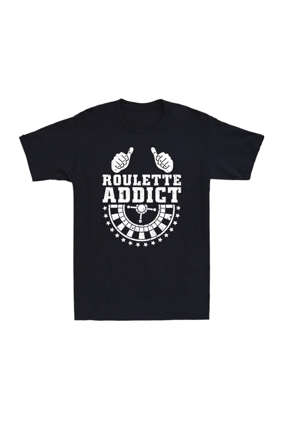Roulette Lovers Roulette Addict Funny Roulette Player Vintage Men's T-Shirt