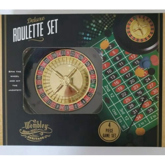 Roulette Set, Wembley Deluxe 4 Piece Game Set