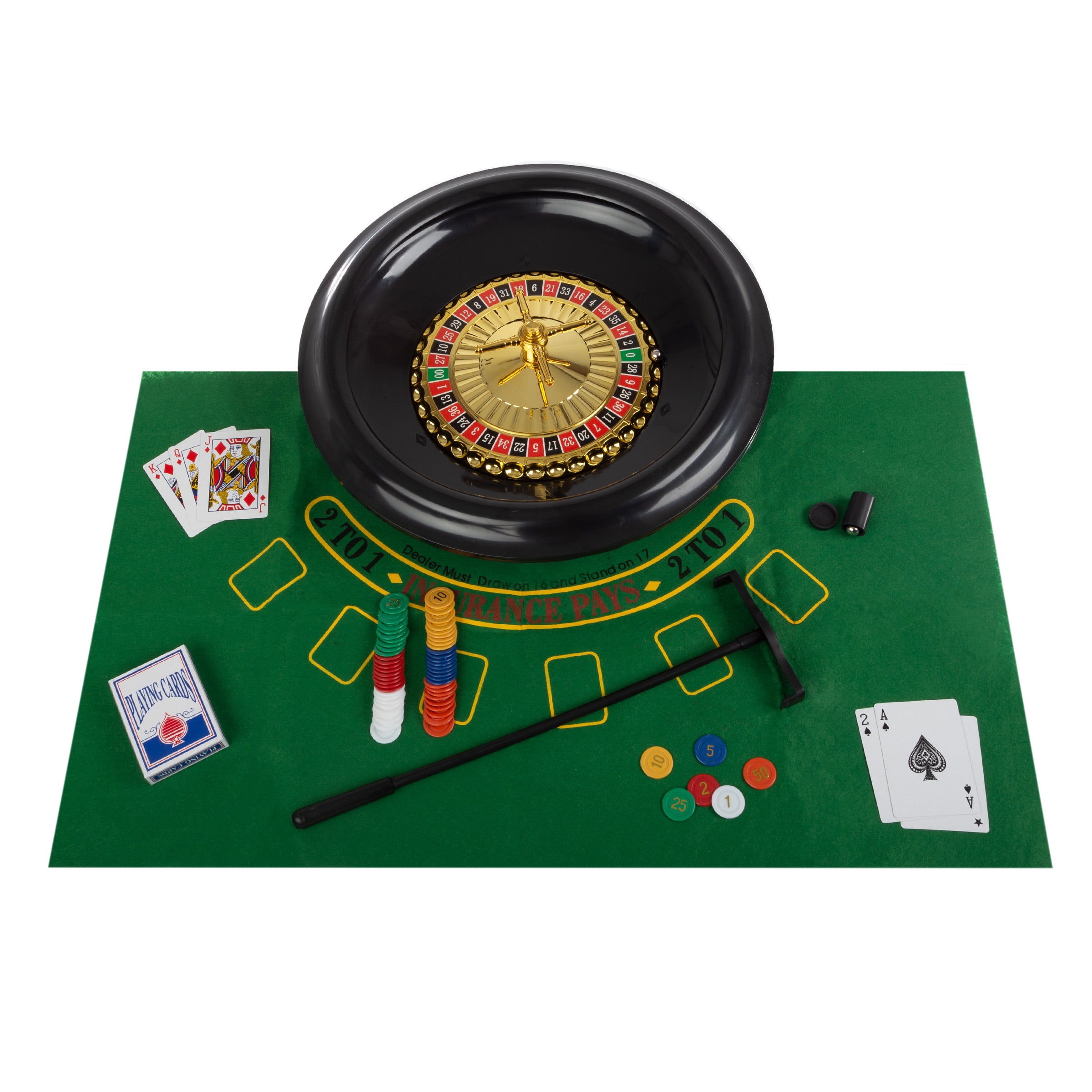 Roulette Wheel Set – 16-Inch Gambling Wheel with Reversible