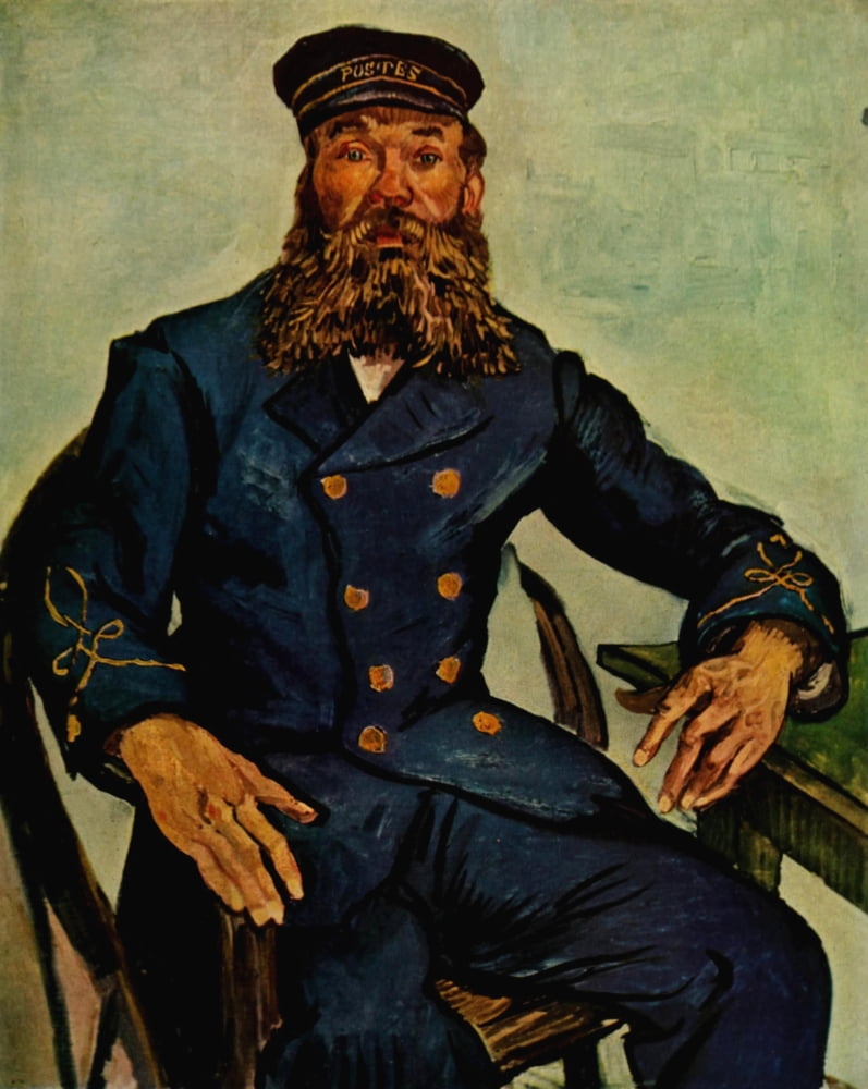 Roulin the Postman 1888 Canvas Art - Vincent Van Gogh (18 x 24)