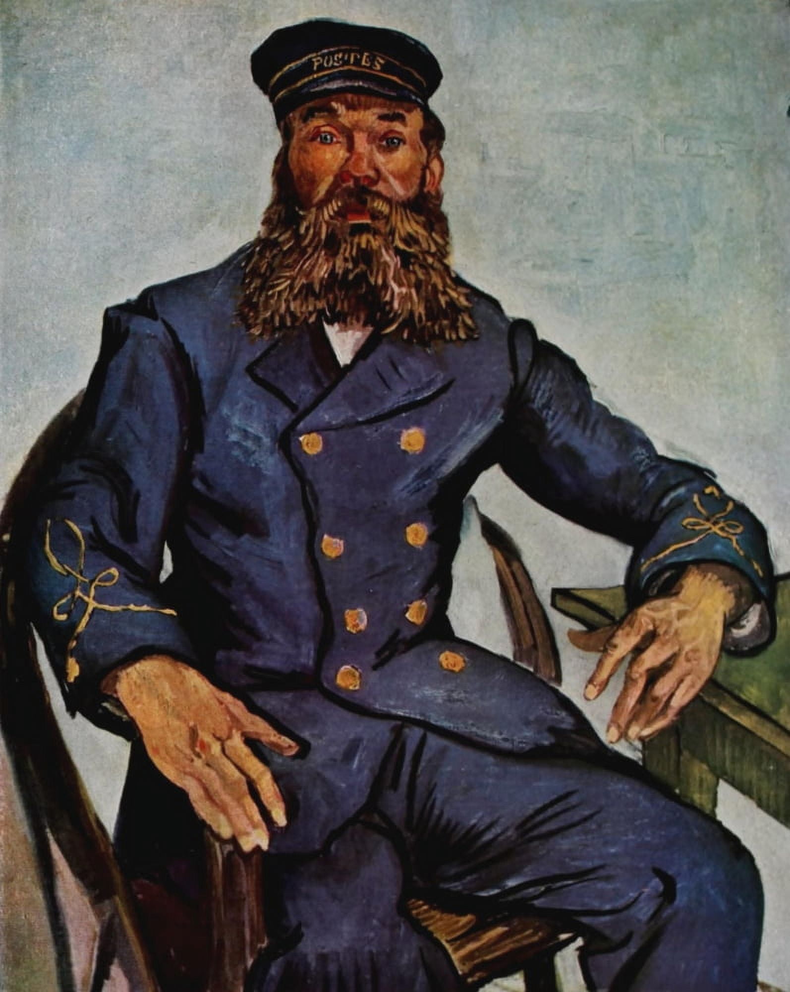 Roulin the Postman Canvas Art - Vincent Van Gogh (18 x 24)
