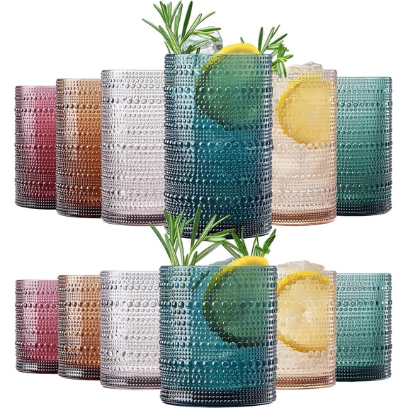 Round 1.3-Oz Cordial Glasses, Lead-Free Sherry Glasses, Clear Heavy Base Shot Glasses (Set of 12)